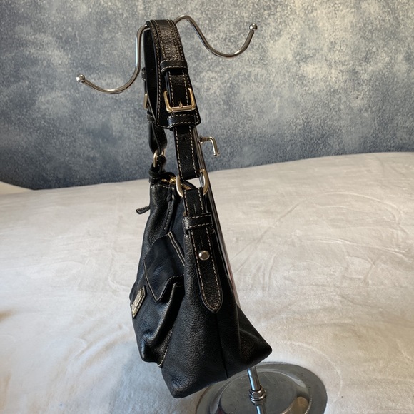 Dooney & Bourke handbag black vintage w front pocket - Picture 4 of 15